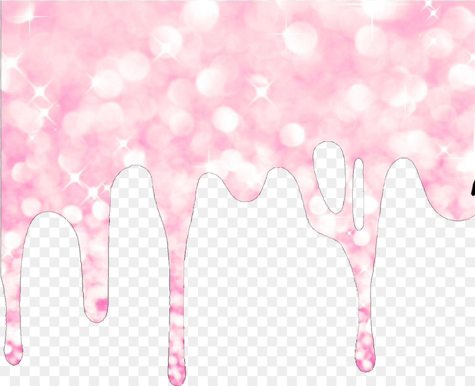 Drip Melt Slime Pink Glitter Freetoedit Slime Going Down A Wall Free Png Download