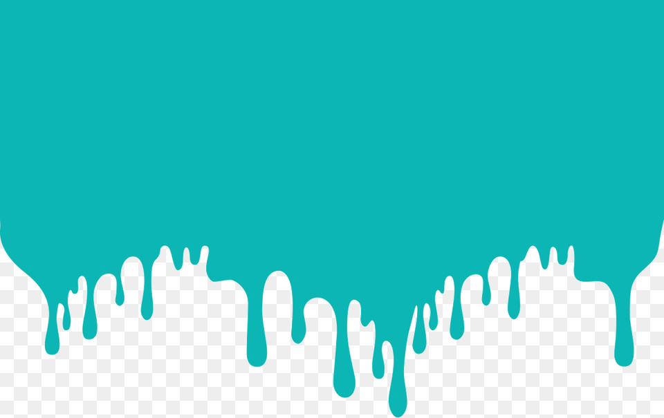 Dripping Colourful White Paint Dripping, Turquoise Free Png