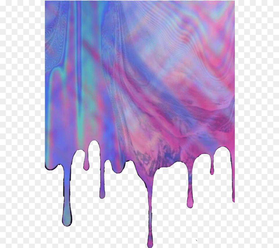 Dripping Paint Holographic Drippingpaint Glitcheffect Art Paint Dripping Effect, Purple, Graphics, Accessories, Modern Art Free Png
