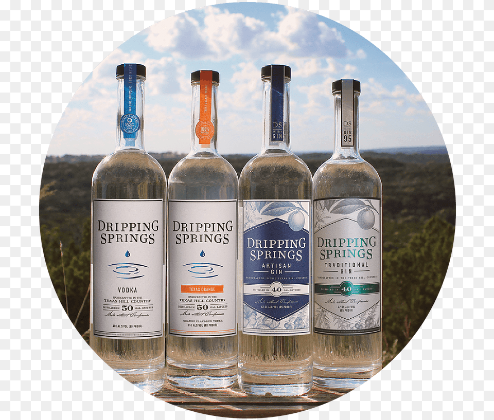 Dripping Springs Vodka And Gin Dripping Springs Vodka, Alcohol, Beverage, Liquor, Beer Png