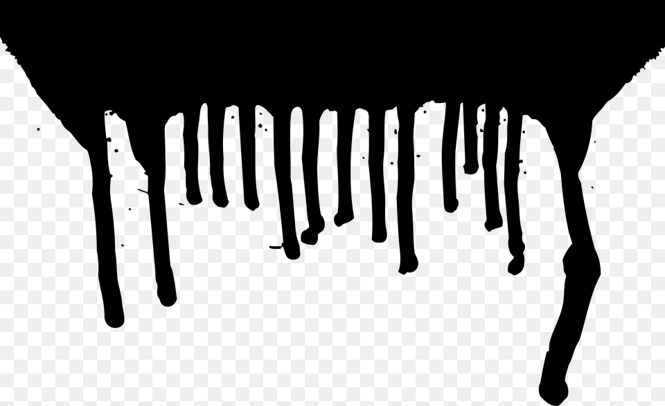 Dripping Vector Drip Black Dripping Paint, Gray Png