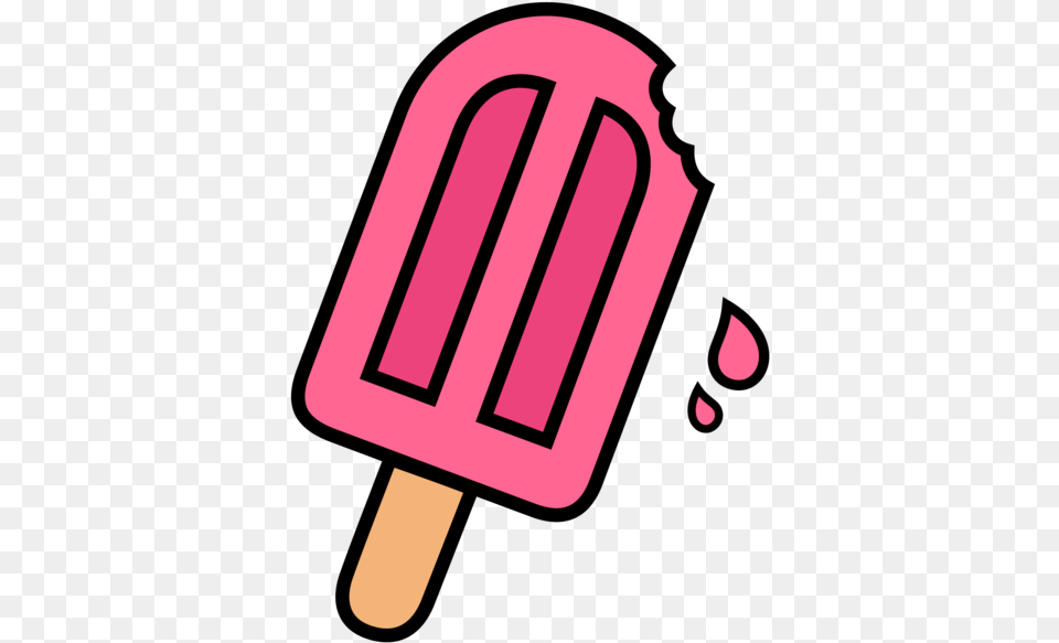 Drippy Popsicle Hoodie Cooking My Pink Popsicle Clipart, Food, Ice Pop, Cream, Dessert Png Image