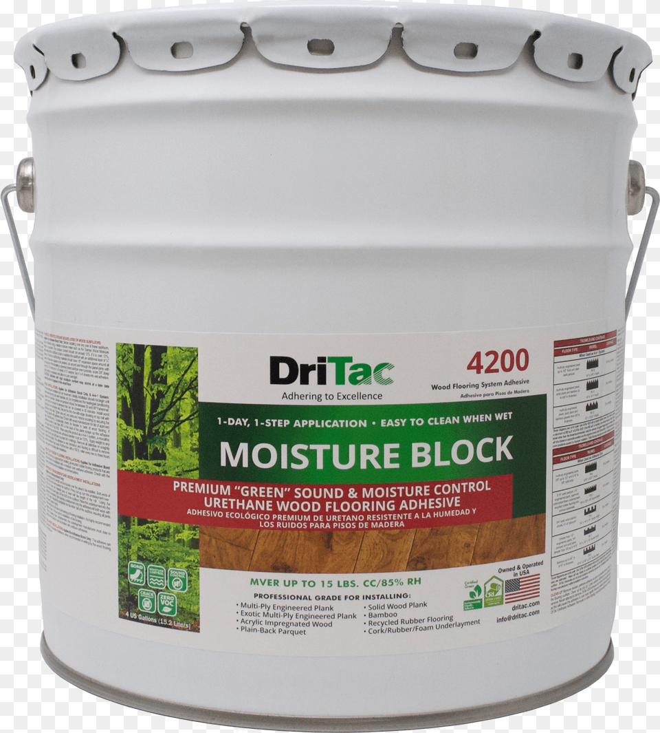 Dritac 4200 Moisture Block Promaster Floors, Paint Container, Bucket Free Transparent Png