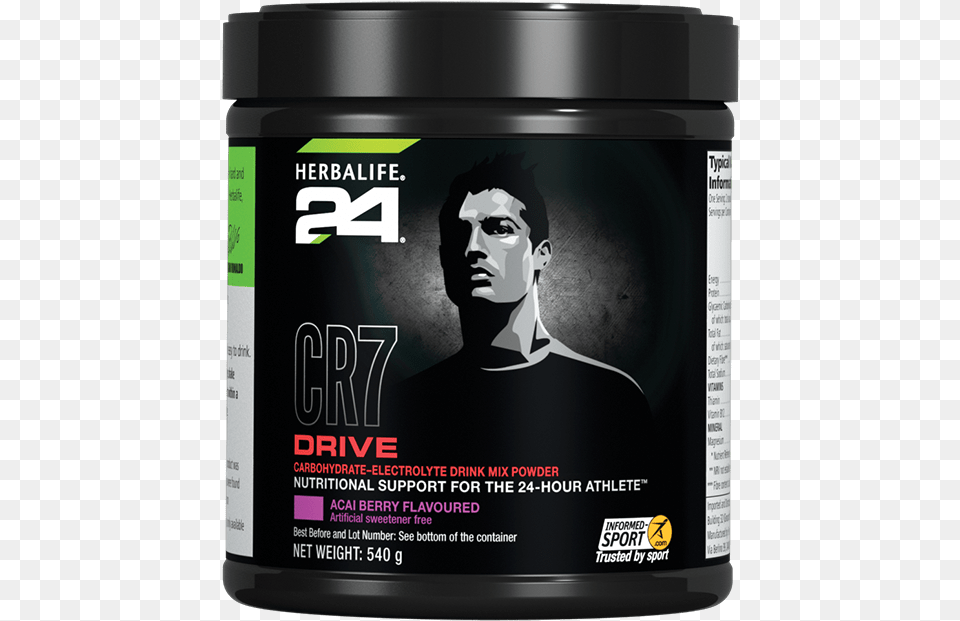Drive Canister Herbalife Cr7 Drive, Adult, Male, Man, Person Free Transparent Png