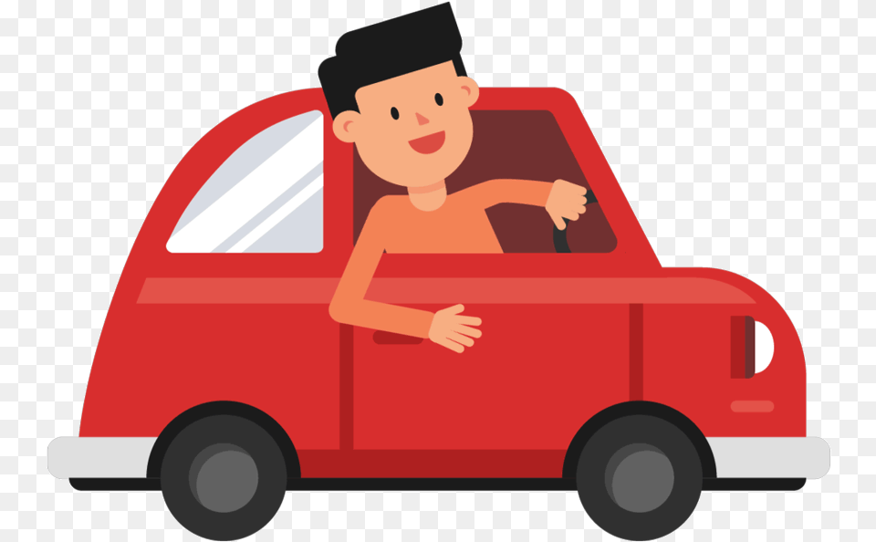 Drive Car Clipart Clipart Library Man Driving Car Gif Animation, Pickup Truck, Vehicle, Truck, Transportation Free Transparent Png