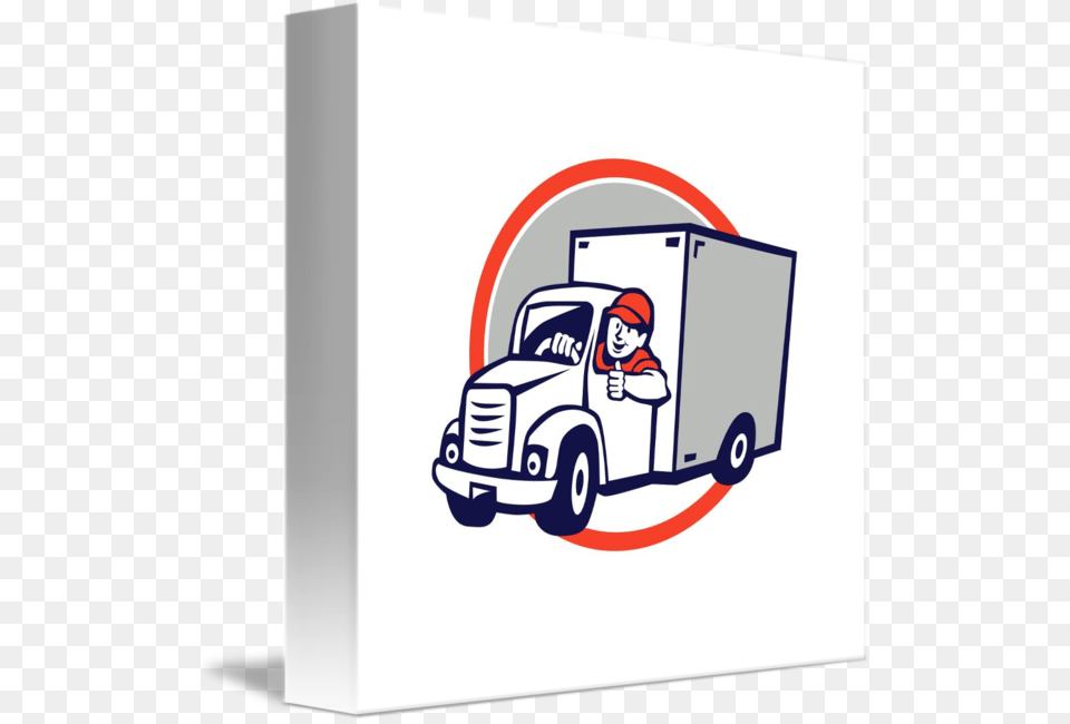 Driver Clipart Delivery Driver Imagen Caricatura De Camioneta, Moving Van, Vehicle, Van, Transportation Free Transparent Png