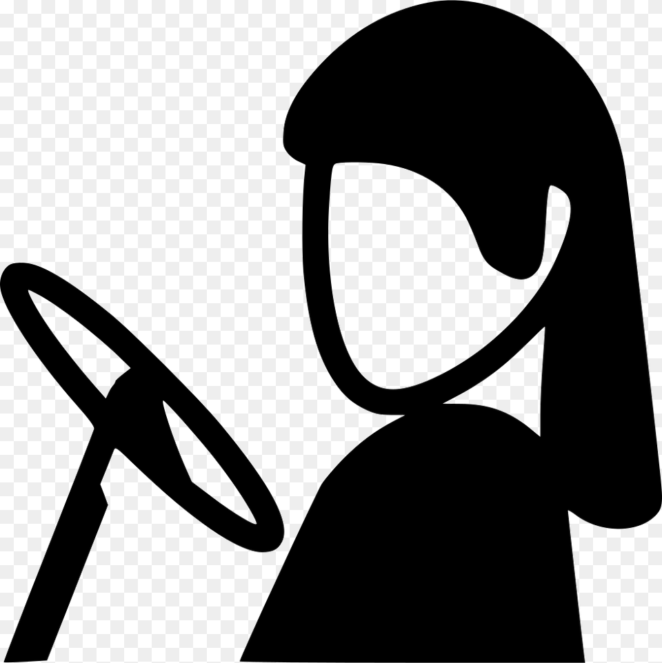 Driver Female Icon Free Download, Stencil, Adult, Person, Woman Png