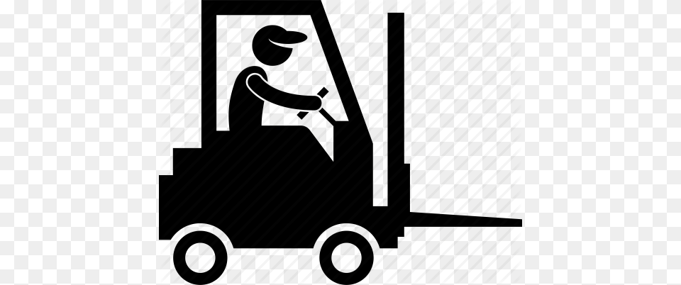 Driver Forklift Lifting Truck Warehouse Worker Icon, Grass, Lawn, Plant, Device Free Transparent Png