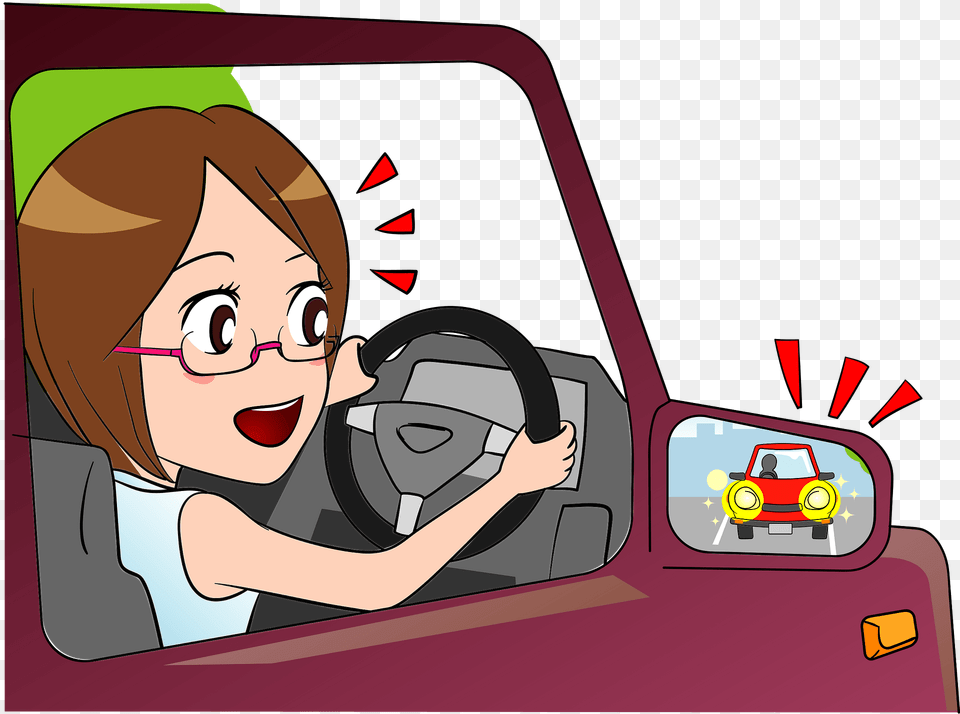 Driver Of The Car Is Looking In The Side Mirror Clipart, Baby, Person, Face, Head Png