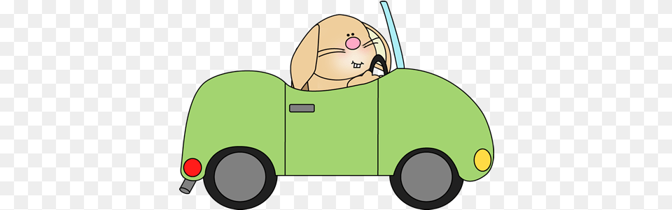 Driving Car Clipart Car Cute Clipart, Transportation, Vehicle, Grass, Plant Free Png Download