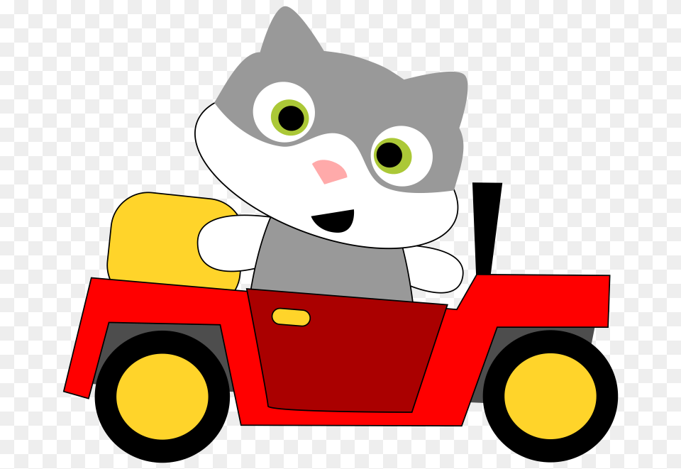 Driving Clipart Car Driving, Bulldozer, Machine, Grass, Plant Free Transparent Png