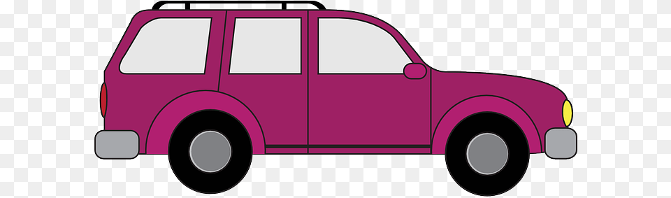 Driving Clipart Pink Car 2 Car Clipart, Transportation, Vehicle, Moving Van, Van Free Png