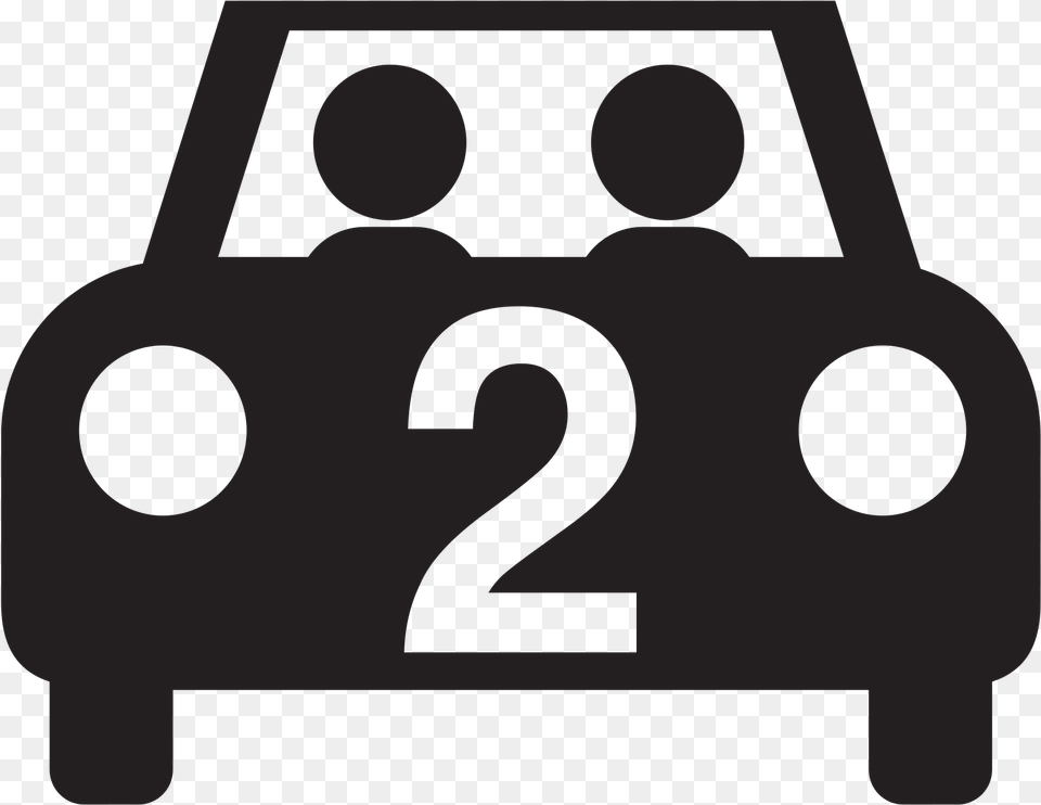 Driving In A Car Black People Silhouette Car With People, Stencil, Text Free Transparent Png