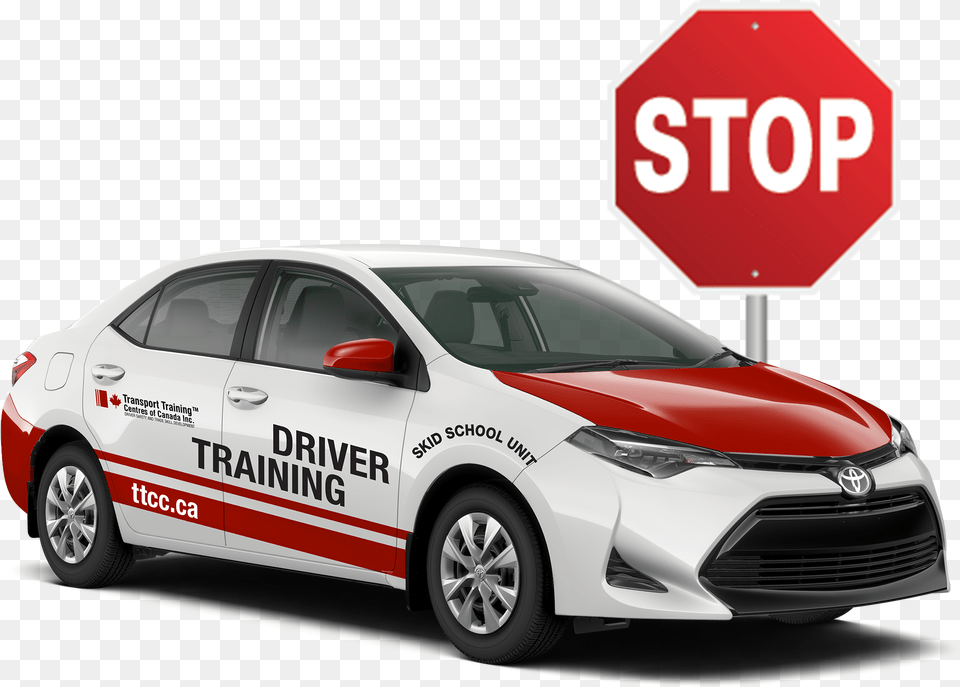 Driving School Car Transparent Stop Sign, Symbol, Transportation, Vehicle, Road Sign Png Image