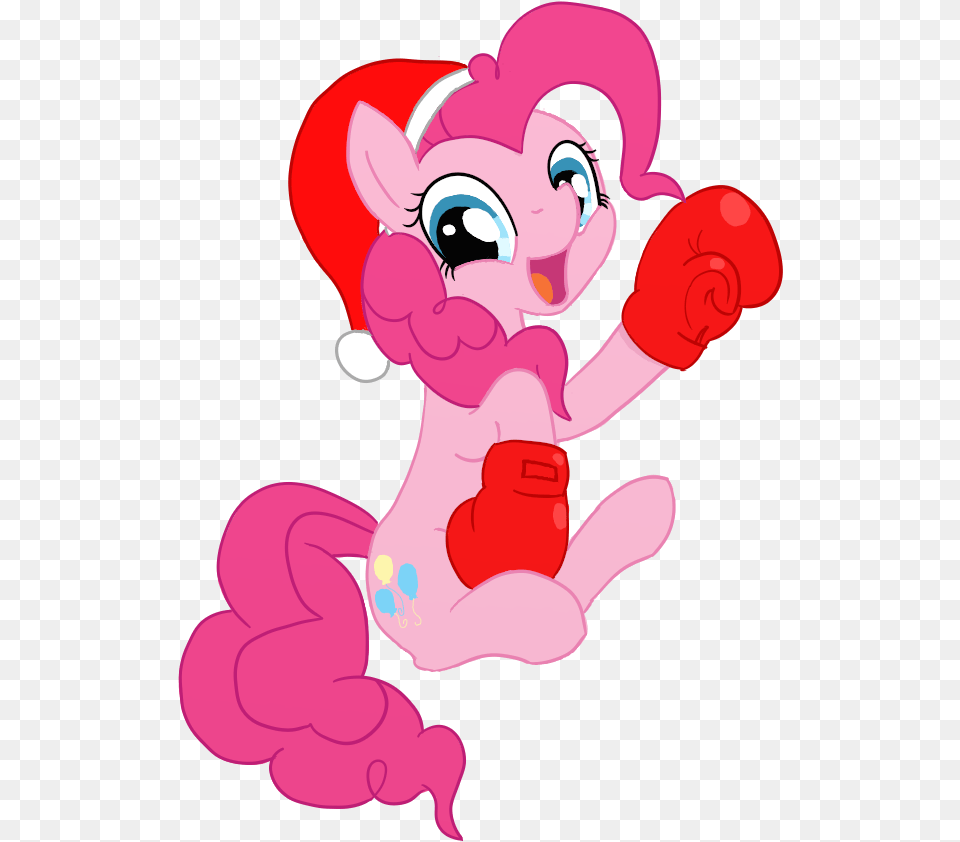 Drizzlefag Boxing Gloves Hat Pinkie Pie Safe Santa Pinkie Pie Laughing, Cartoon Free Png