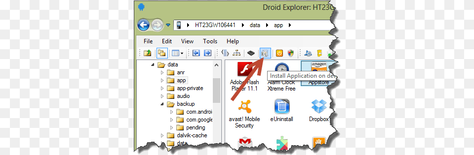Droid Explorer Manage A Rooted Android Phone Dot, File, Text, Electronics Png Image