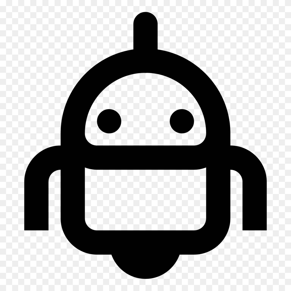 Droid Icon, Gray Png Image