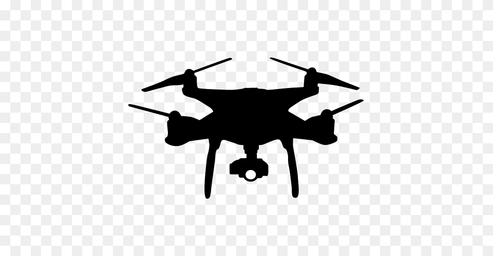 Drone Clipart Transparent Background, Silhouette, Aircraft, Transportation, Vehicle Free Png