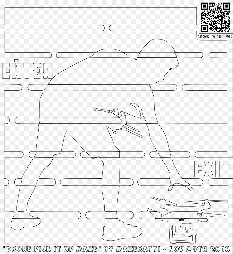 Drone Coloring Page, Gray Free Png