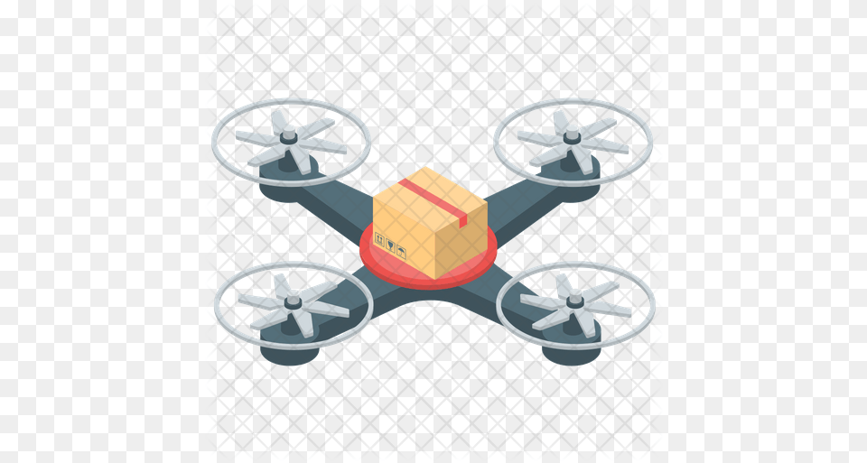 Drone Delivery Services Icon Isometric Drone, Alloy Wheel, Vehicle, Transportation, Tire Png Image