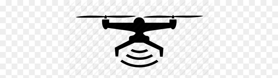 Drone Fly Quadcopter Scan Signal Transmit Wifi Icon, Logo, Firearm, Weapon Free Png