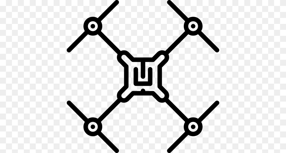 Drone Icon, Gray Png