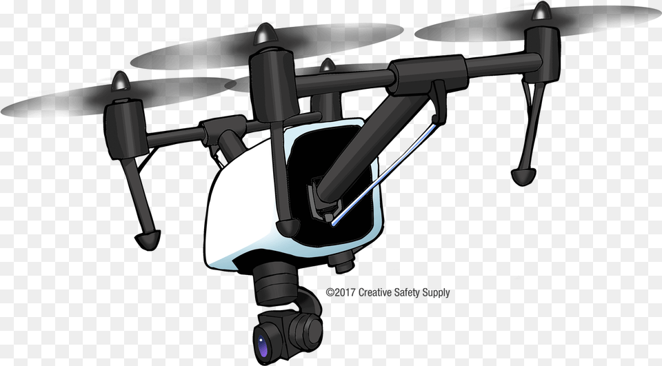 Drone Safety Helicopter, Electrical Device, Microphone, Lighting Png Image