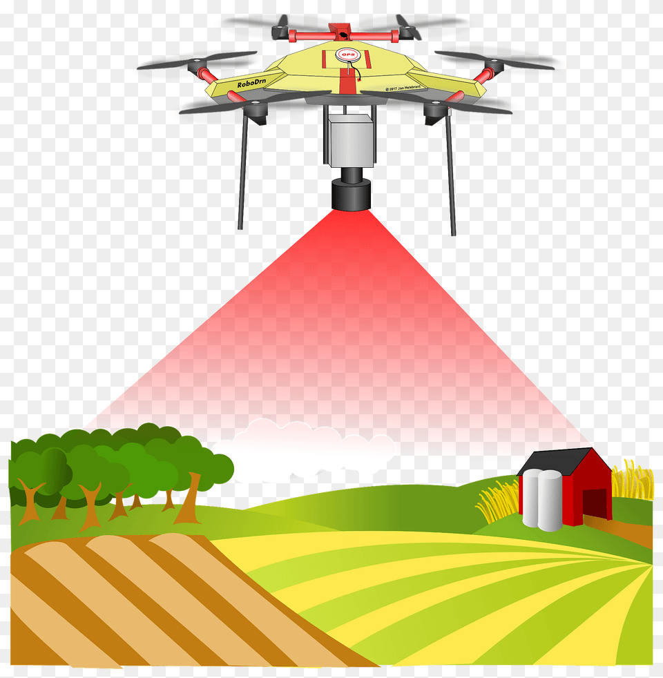 Drone Uav Land Sensing Monitoring Clipart, Coil, Spiral, Machine, Rotor Free Png