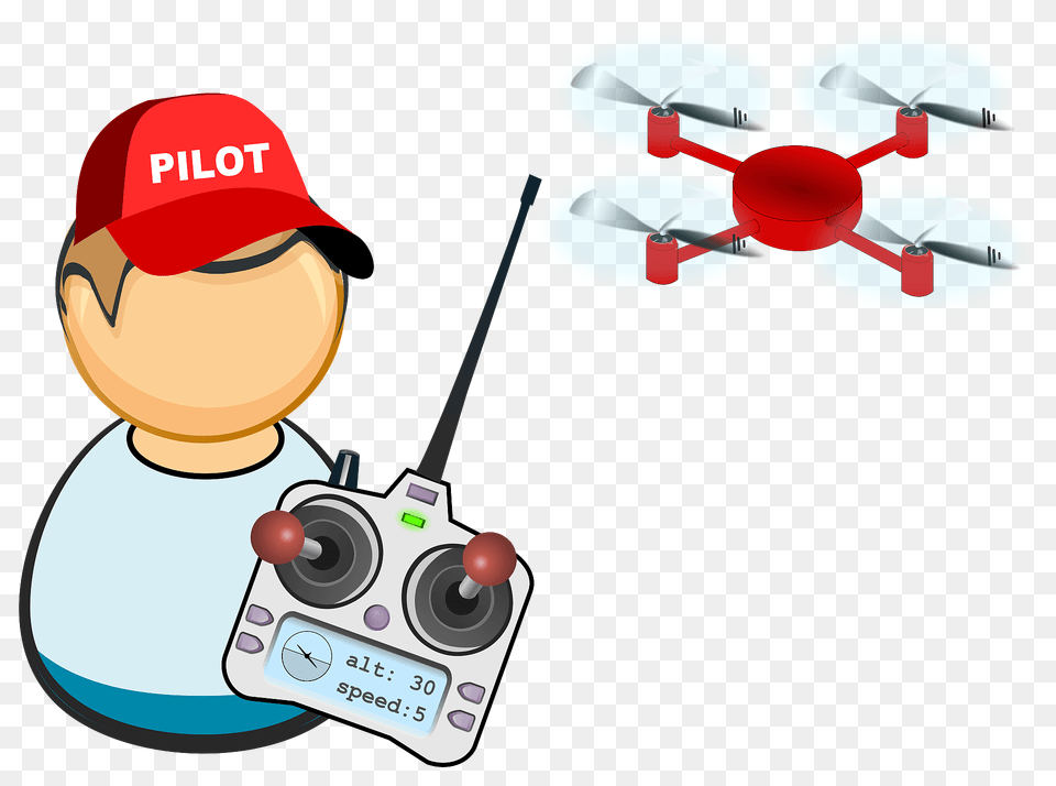 Drone Uav Pilot Clipart, Electronics, Appliance, Ceiling Fan, Device Free Png Download