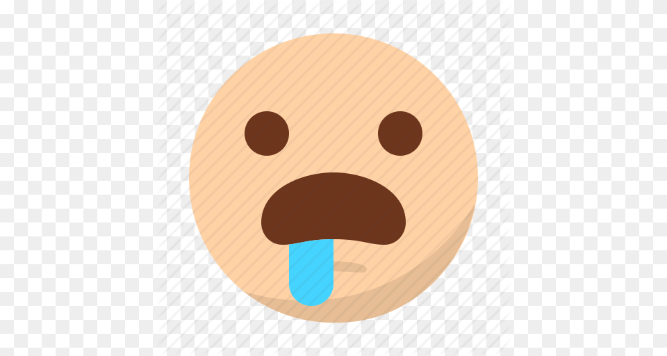 Drool Emoji Emoticon Face Hypnotized Surprised Icon, Food, Sweets, Head, Person Png Image
