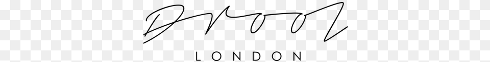 Drool London Calligraphy, Gray Png Image