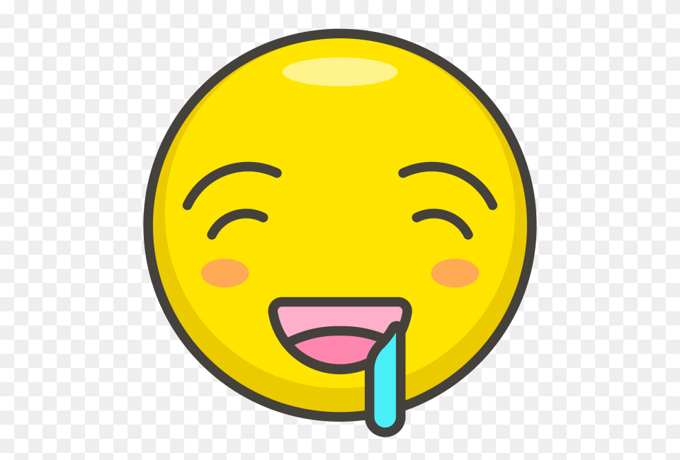 Drooling Face Emoji Transparent Emoji, Head, Person, Cutlery, Boy Png Image