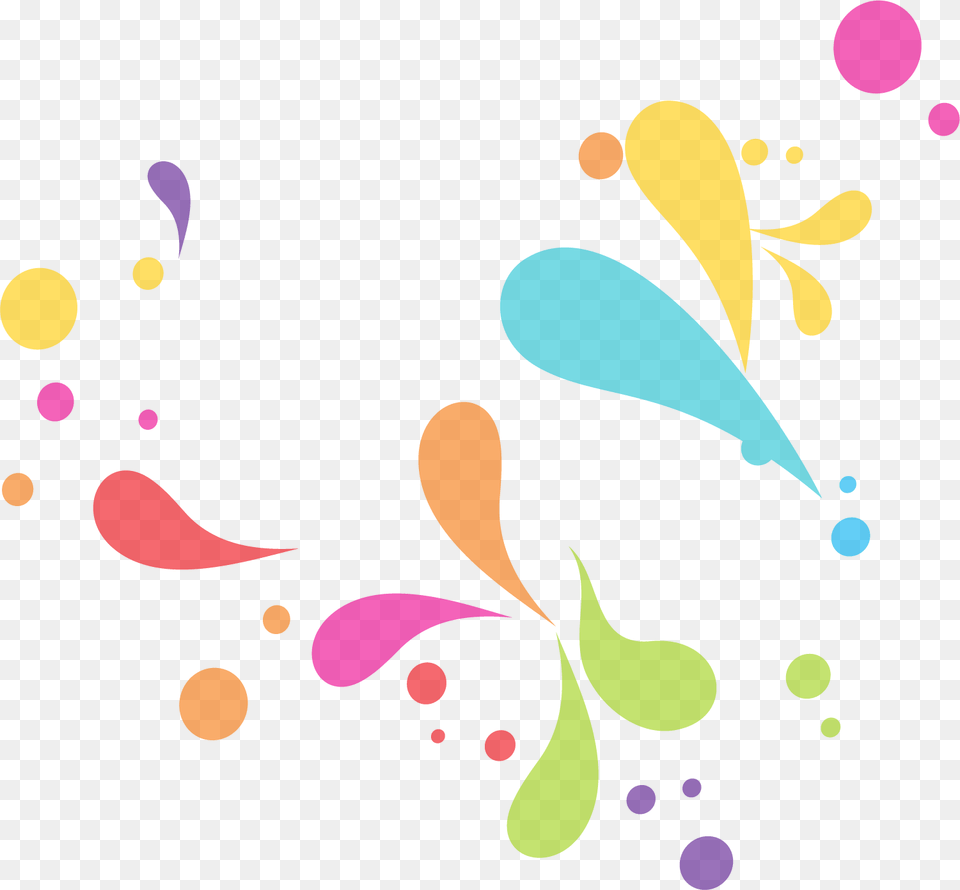 Drop Color Clip Art Colorful Water Drop Clipart, Floral Design, Graphics, Pattern, Paper Png