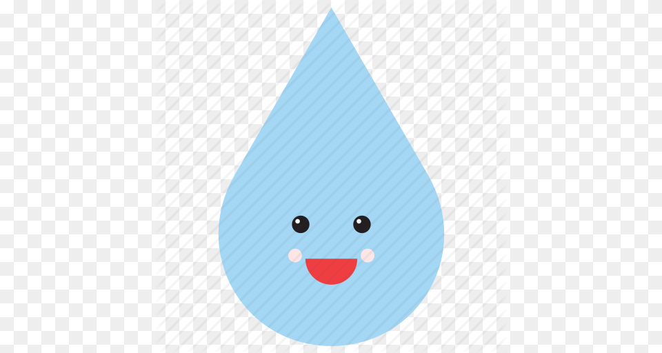 Drop Emoji Emoticon Face Smiley Water Weather Icon, Triangle, Droplet, Nature, Outdoors Free Png Download