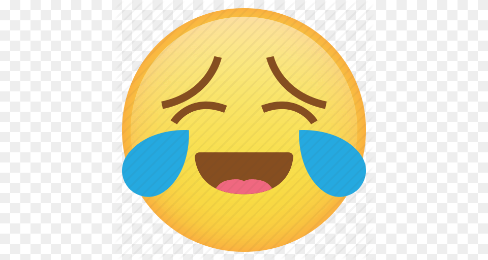 Drop Emoji Emoticon Laugh Smiley Sweat Tears Weird Icon, Disk Png