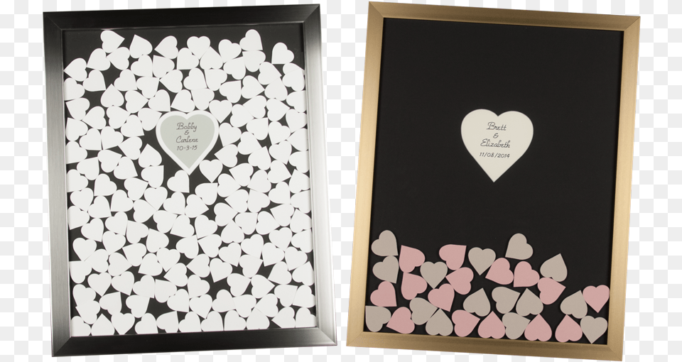 Drop In Hearts Drop Hearts Wedding Guest Book, Blackboard Free Png