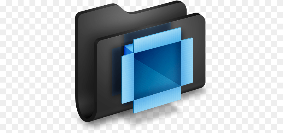 Dropbox Black Folder Icon Dropbox Folder Icon, Accessories, Electronics, Screen, Computer Hardware Free Png