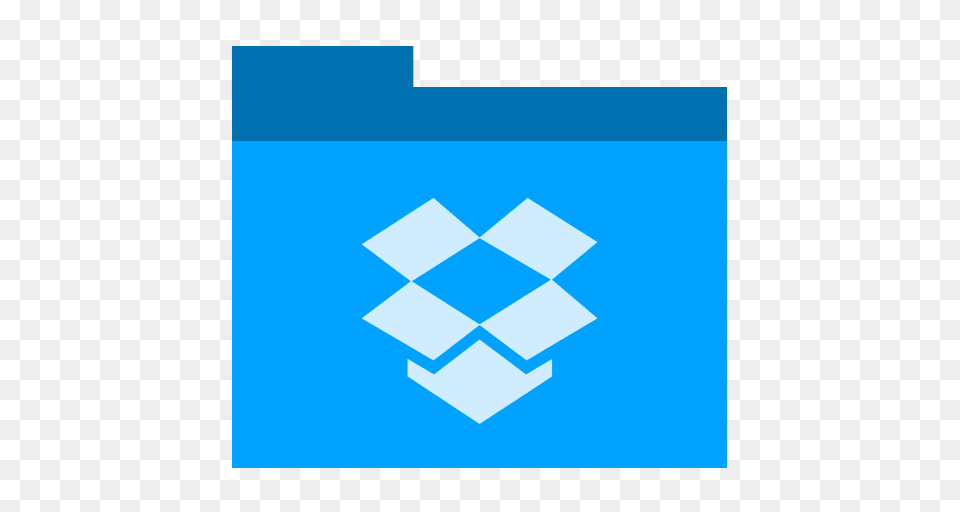 Dropbox Folder Icon Of Phlat Blue Folders Icons, Recycling Symbol, Symbol, Nature, Outdoors Png Image