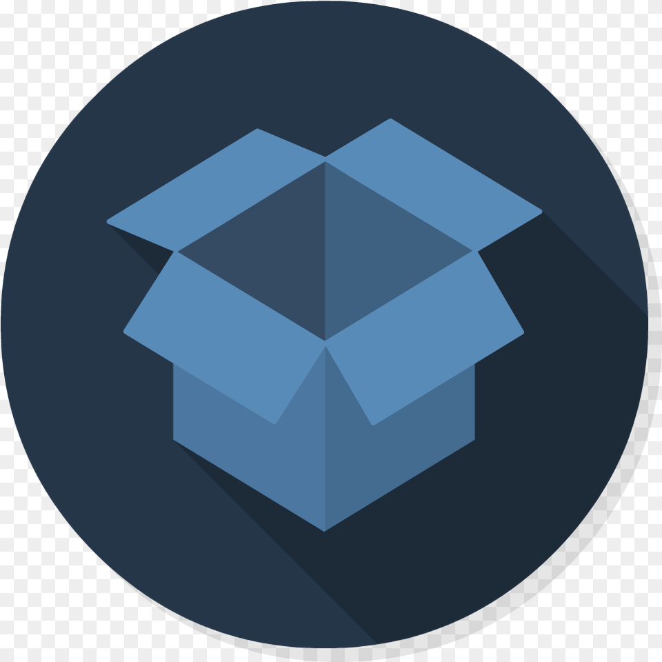 Dropbox Icon Vector Box Flat Design, Sphere, Disk, Accessories, Gemstone Free Png Download