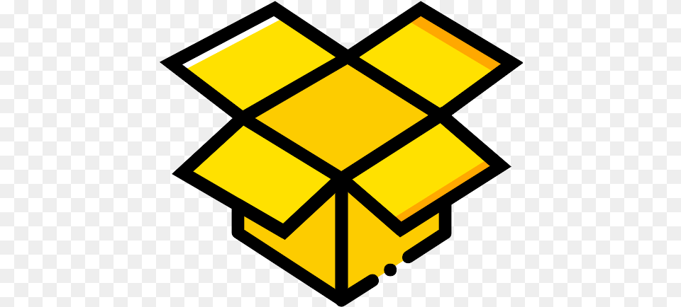 Dropbox Social Media Vector Svg Icon Dropbox Yellow Icon, Toy, Rubix Cube Free Png
