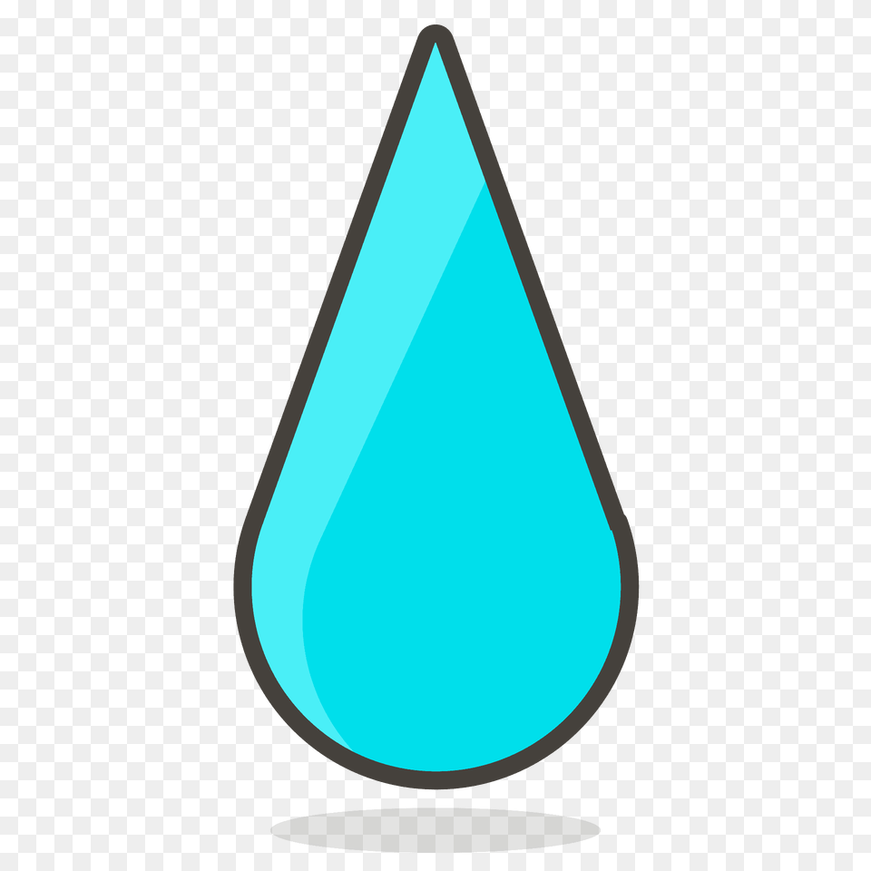 Droplet Emoji Clipart, Triangle, Turquoise Free Png Download