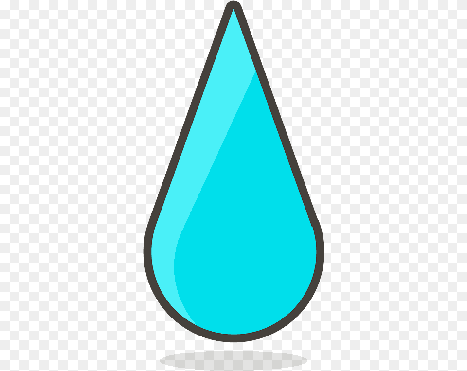 Droplet Emoji Clipart Icone Goutte D Eau, Triangle, Astronomy, Moon, Nature Png Image