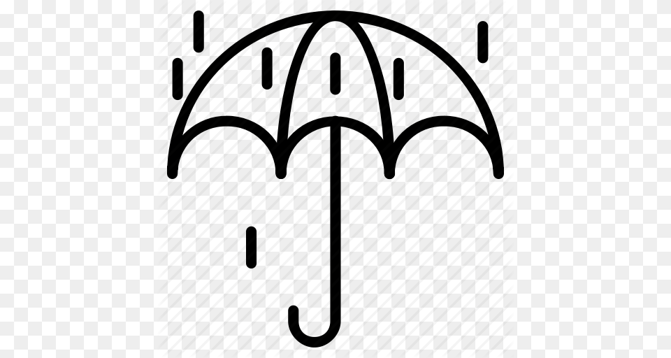Dropletts Forecast Rain Umbrella Weather Icon, Canopy Free Transparent Png