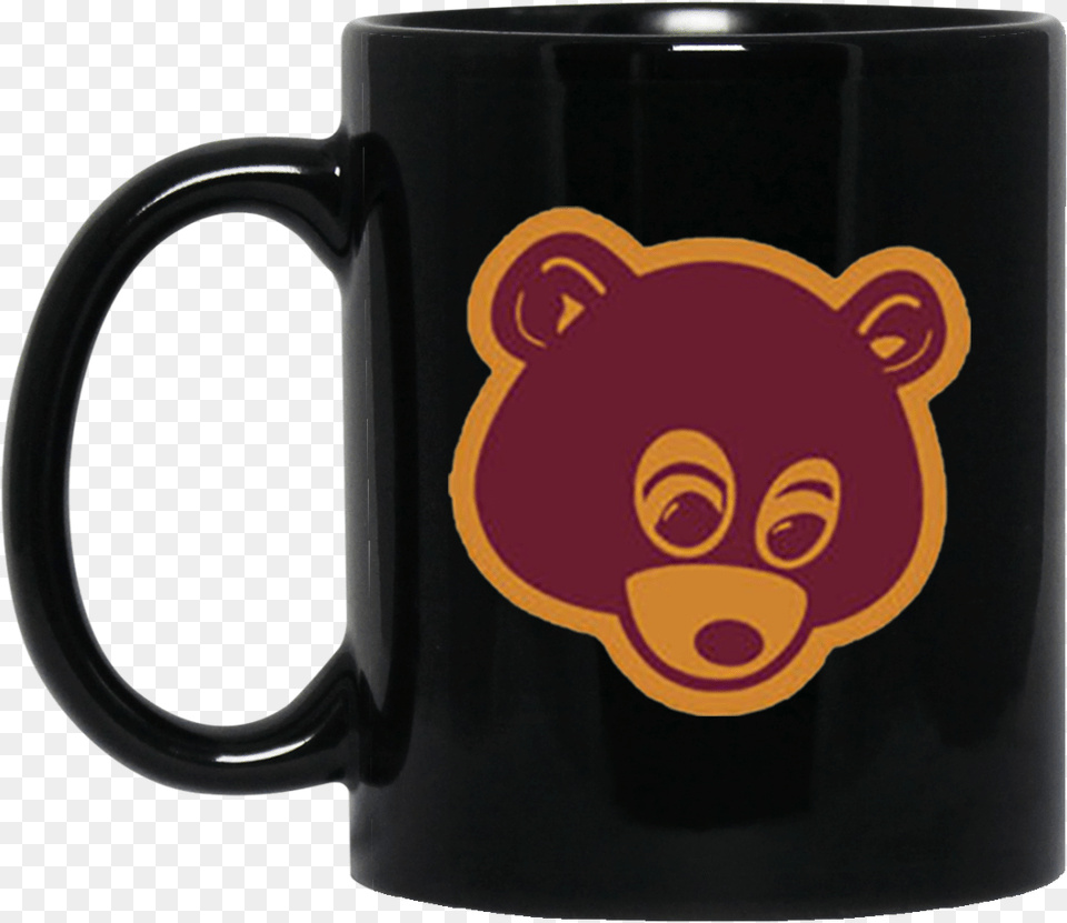 Dropout Bear 11oz Black Mug Kanye West The College Dropout Bear, Cup, Beverage, Coffee, Coffee Cup Free Transparent Png