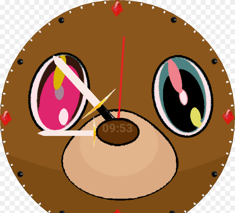 Dropout Bear For Moto, Disk, Analog Clock, Clock Free Png Download