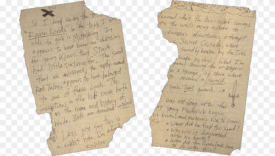 Drostan Hynd Notes 3 Wwii Handwriting, Text, Letter Png