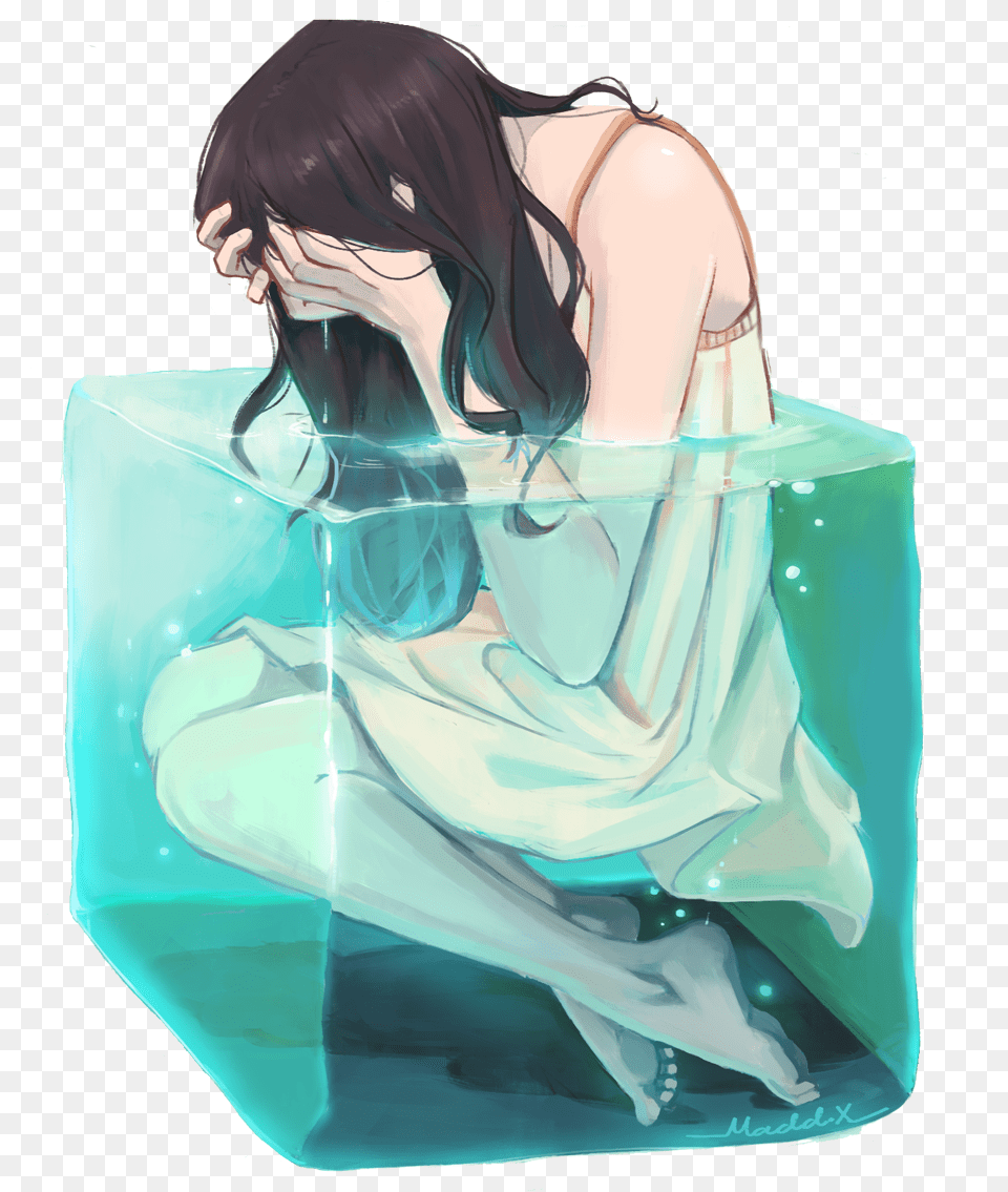 Drowning In My Own Tears Water, Adult, Female, Person, Woman Free Png Download