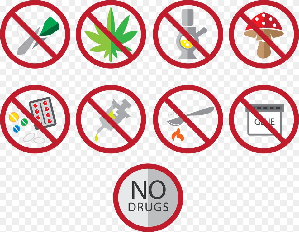 Drug Just Say No Recreational Drug Use Point Product, Sign, Symbol, Dynamite, Weapon Free Png Download