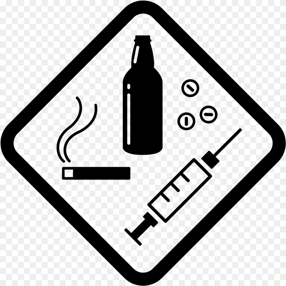 Drugs And Alcohol, Gray Free Png Download