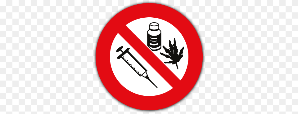 Drugs Prohibited Sign, Symbol, Road Sign Png